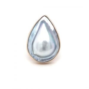 9K YELLOW GOLD ABROHLOS MABE PEARL RING._0