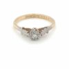 Leon Bakers Solitare 18K Yellow Gold Light Antique Style Engagement Ring_0