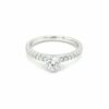 Leon Baker's 18K White Gold Diamond Engagement Ring_0