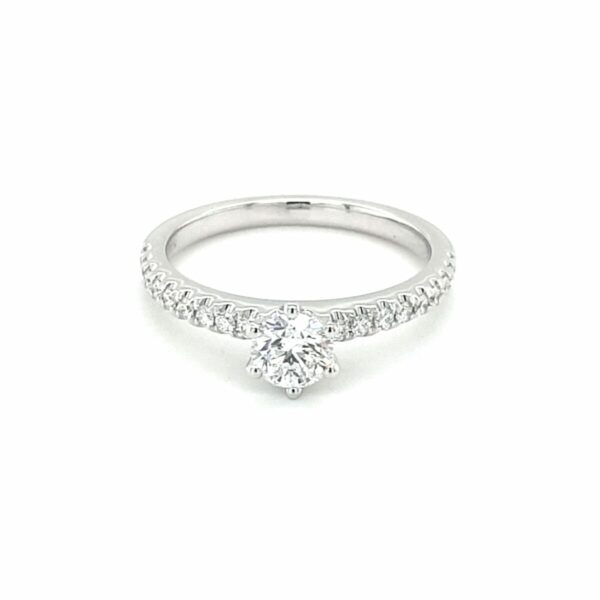 Leon Baker's 18K White Gold Diamond Engagement Ring_0