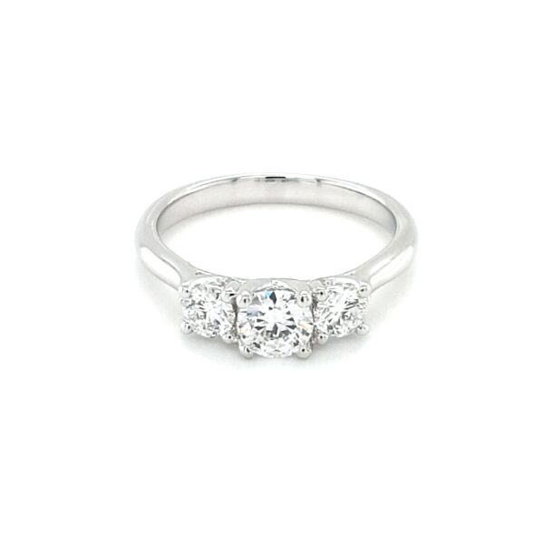 Leon Baker 18K White Gold Diamond Engagment Ring_0