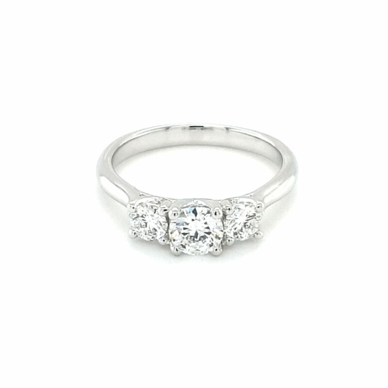 Leon Baker 18K White Gold Diamond Engagment Ring_0