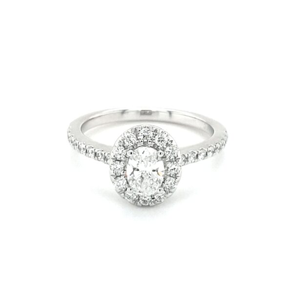 Leon Baker 18K White Gold Diamond Engagement Ring_0