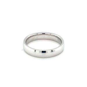 Leon Bakers 9k White Gold Size O Wedding Ring_0