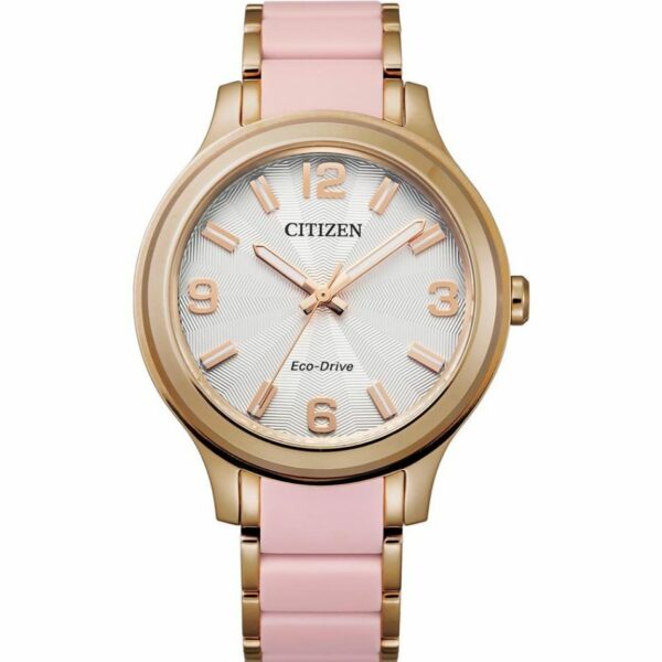 Citizen Eco-Drive Ladies Rose Gold and Pink Watch_0