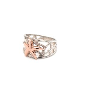 Coral Bay Collection Stirling Silver and Rose Gold Ring_1