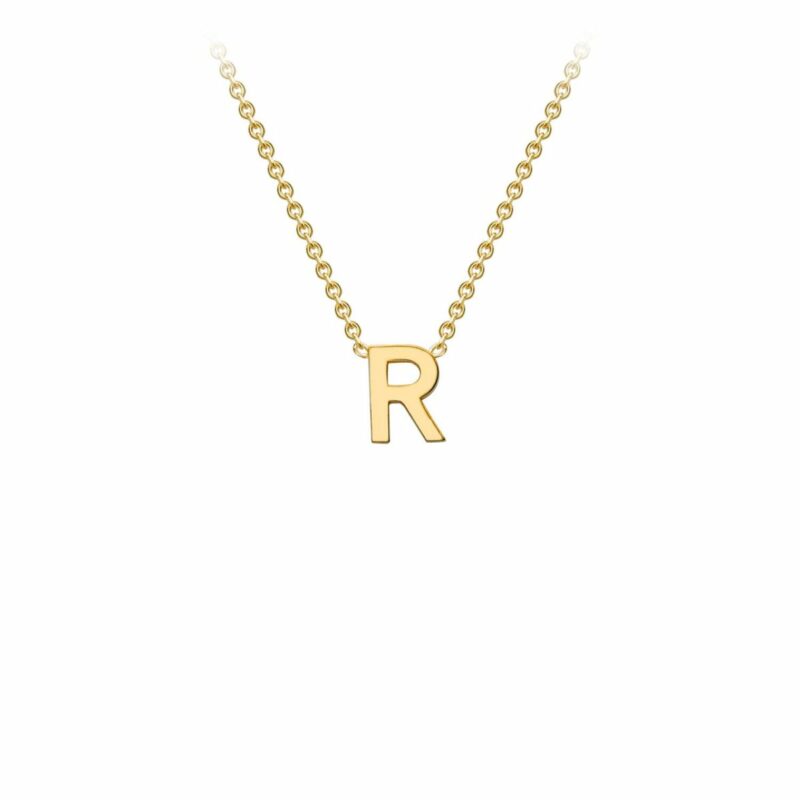 Leon Bakers Gold Initial "R" Pendant_0