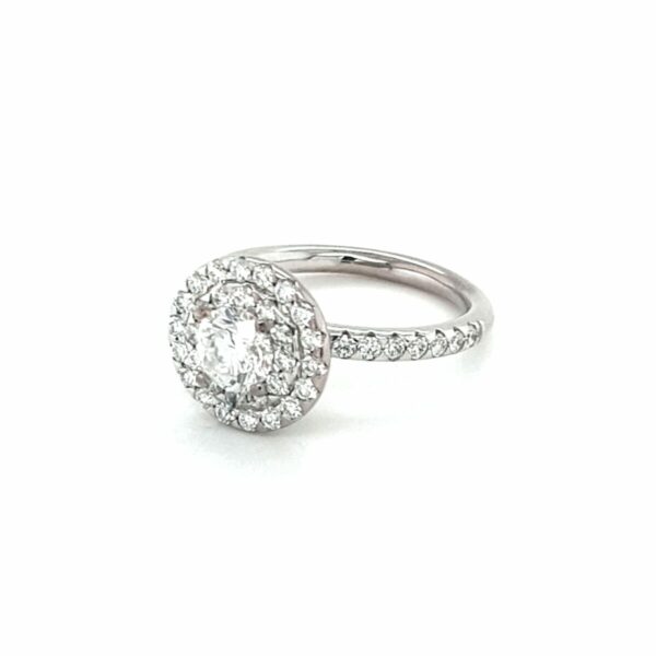 Leon Baker 18K White Gold Double Halo Diamond Ring_1