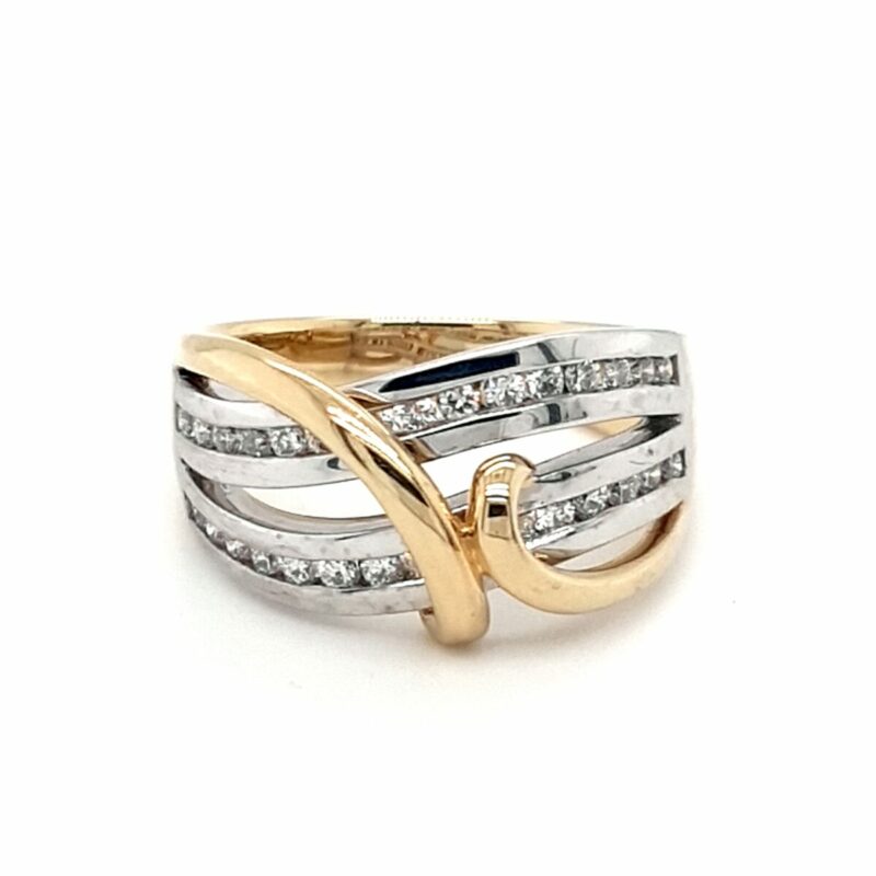 Leon Bakers 18K Yellow and White Gold Diamond Dress Ring_0