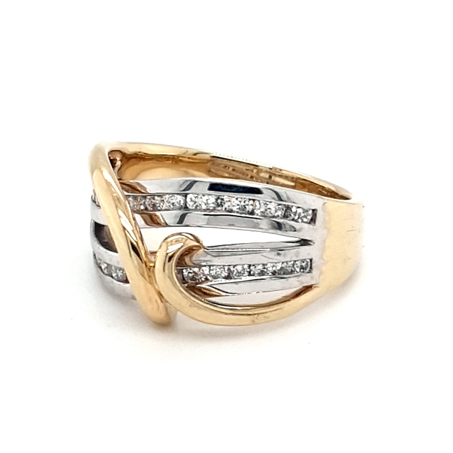 Leon Bakers 18K Yellow and White Gold Diamond Dress Ring_1