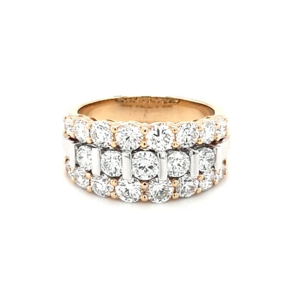 Leon Baker 18K Yellow and White Gold Diamond Ring_0