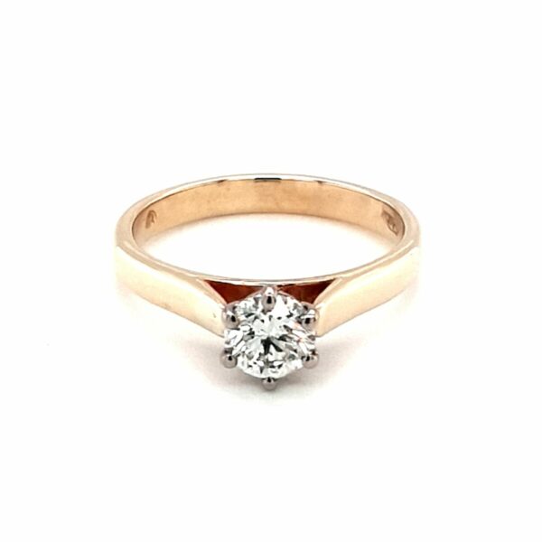 Leon Bakers 9K Yellow Gold Solitaire Ring_0