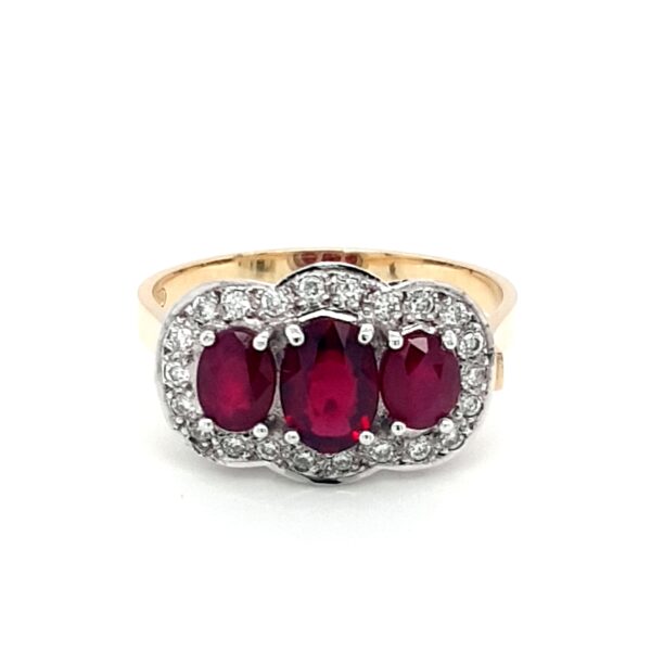 Leon Baker 18K Yellow Gold Oval Ruby Ring_0