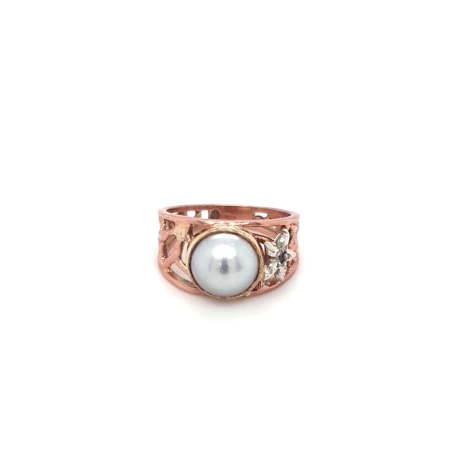 Coral Bay Collection Stirling Silver and Rose Gold Ring_0