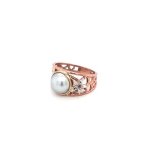 Coral Bay Collection Stirling Silver and Rose Gold Ring_1