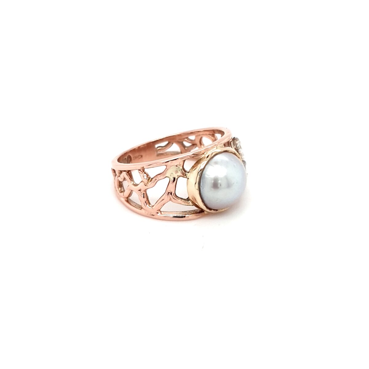 Coral Bay Collection Stirling Silver and Rose Gold Ring_2