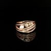Leon Bakers Handmade 9K Rose Gold and Stirling Silver Coral Bay Wave Ring_3