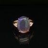Leon Bakers 9K Yellow Gold Opal and Diamond Ring_2