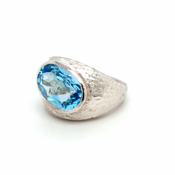 Leon Baker Sterling Silver and Blue Topaz Ring_1