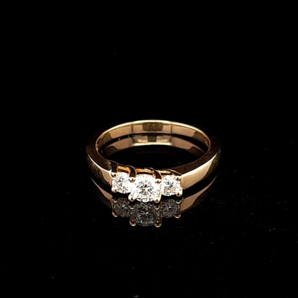 Leon Bakers 18K Yellow Gold GIA Diamond Engagement Ring_1