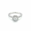 Leon Bakers 18k White Gold GIA Cert Engagement Ring_0