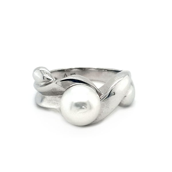 Leon Baker Sterling Silver Australian South Sea Cultured Pearl Ring_0