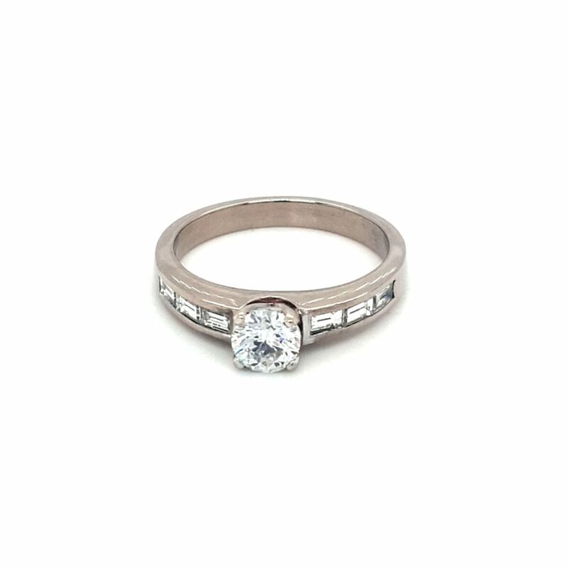 Leon Bakers 18K White Gold GIA Diamond Ring_0