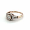 Leon Bakers 9K Yellow Gold 56 diamond halo/cluster ring_1