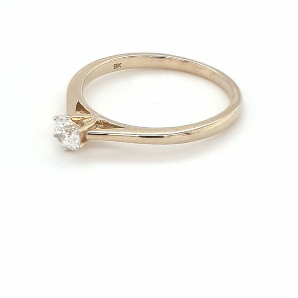 Leon Baker 9k Yellow Gold Solitaire Engagement Ring_1