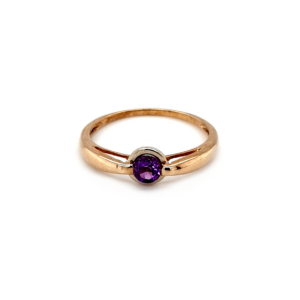 Leon Baker 9K Yellow Gold and Amethyst Dress Ring_0