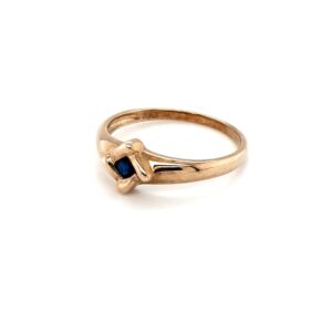 Leon Baker 9K Yellow Gold and Blue Sapphire Dress Ring_1