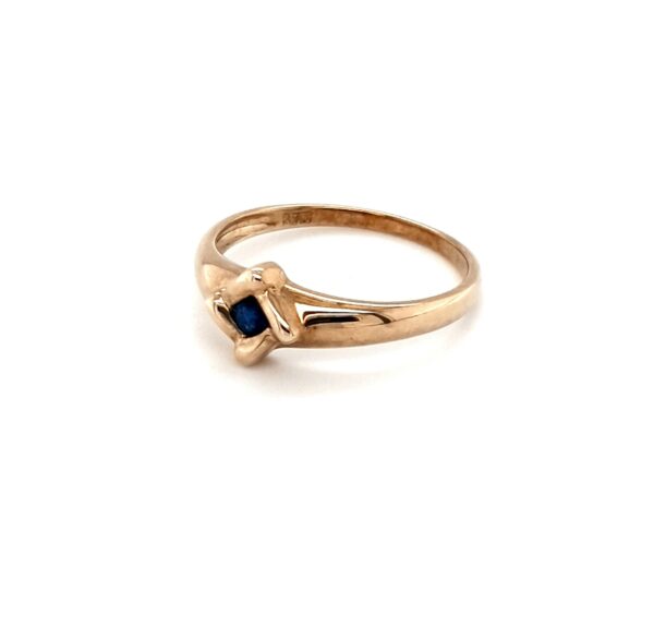 Leon Baker 9K Yellow Gold and Blue Sapphire Dress Ring_1