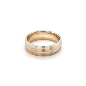 Leon Baker 9K Two Tone Wave Ring_0