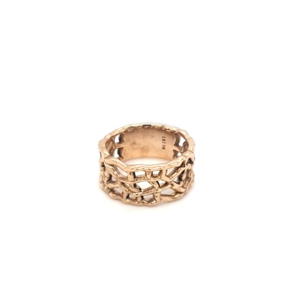 Coral Bay Collection 9K Yellow Gold Coral Ring_0
