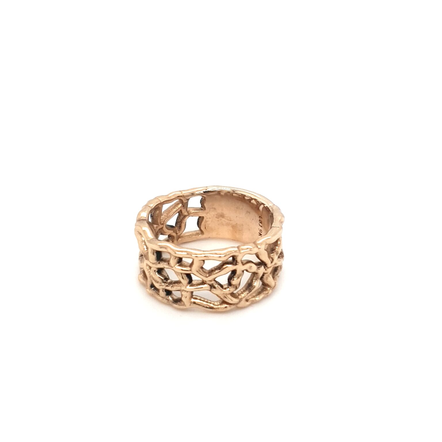 Coral Bay Collection 9K Yellow Gold Coral Ring_1