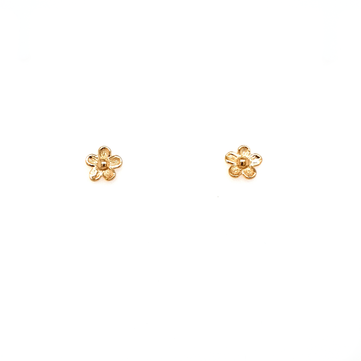 Leon Baker 9K Yellow Gold Flower Stud Earrings_0
