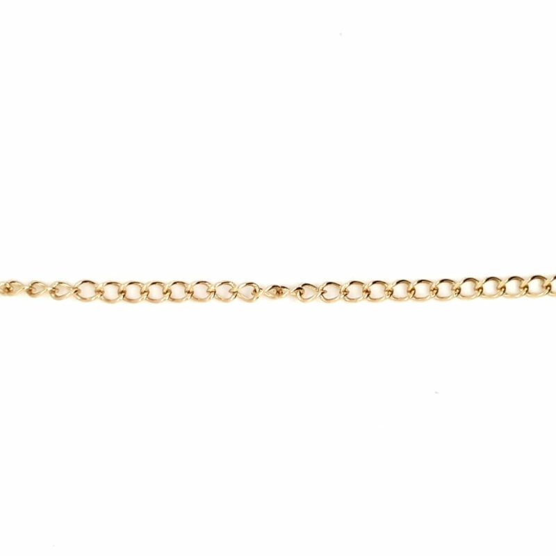 Leon Baker 9K Yellow Gold Curb Chain Bracelet_0