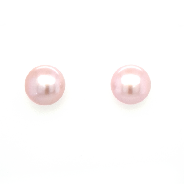 Leon Baker Sterling Silver and Pink Freshwater Pearl Earrings_0