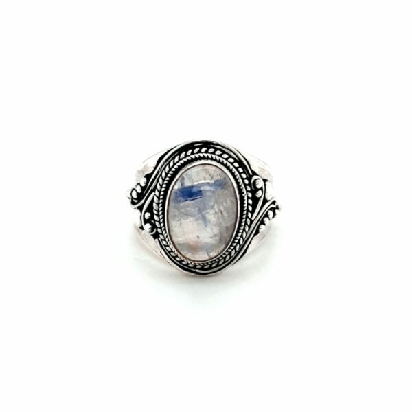 Leon Baker Sterling Silver and Moonstone Ring_0