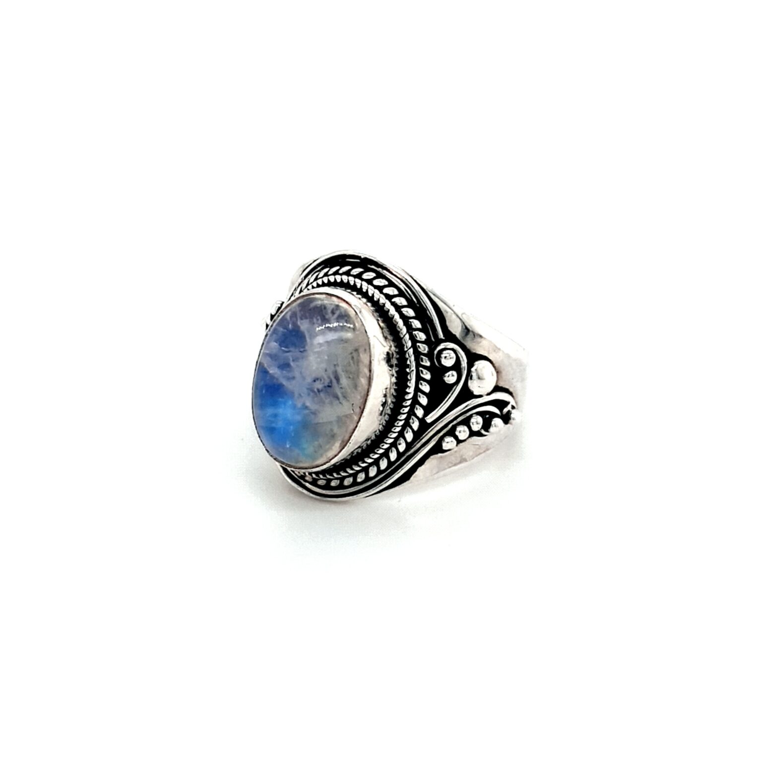Leon Baker Sterling Silver and Moonstone Ring_1
