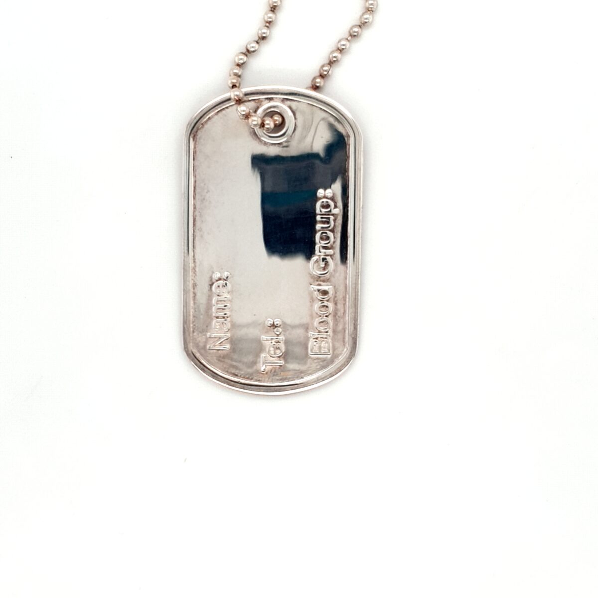 Leon Baker Sterling Silver Dog Tag Chain_0