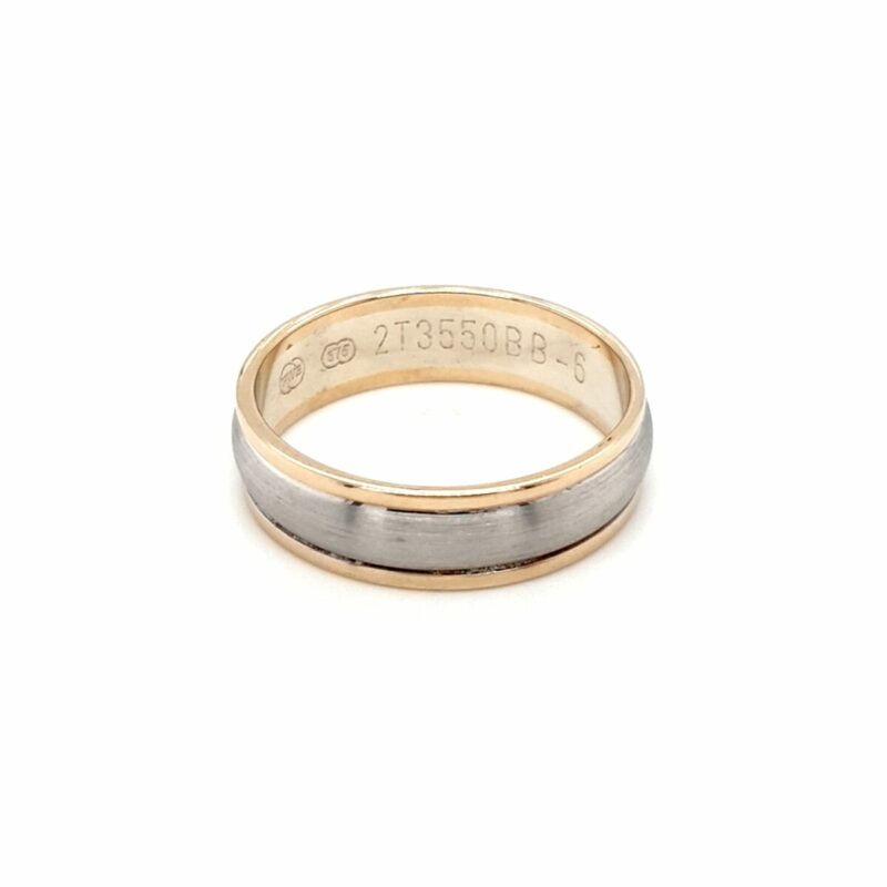Leon Bakers 9K Two-Toned Mens Wedding Band_0