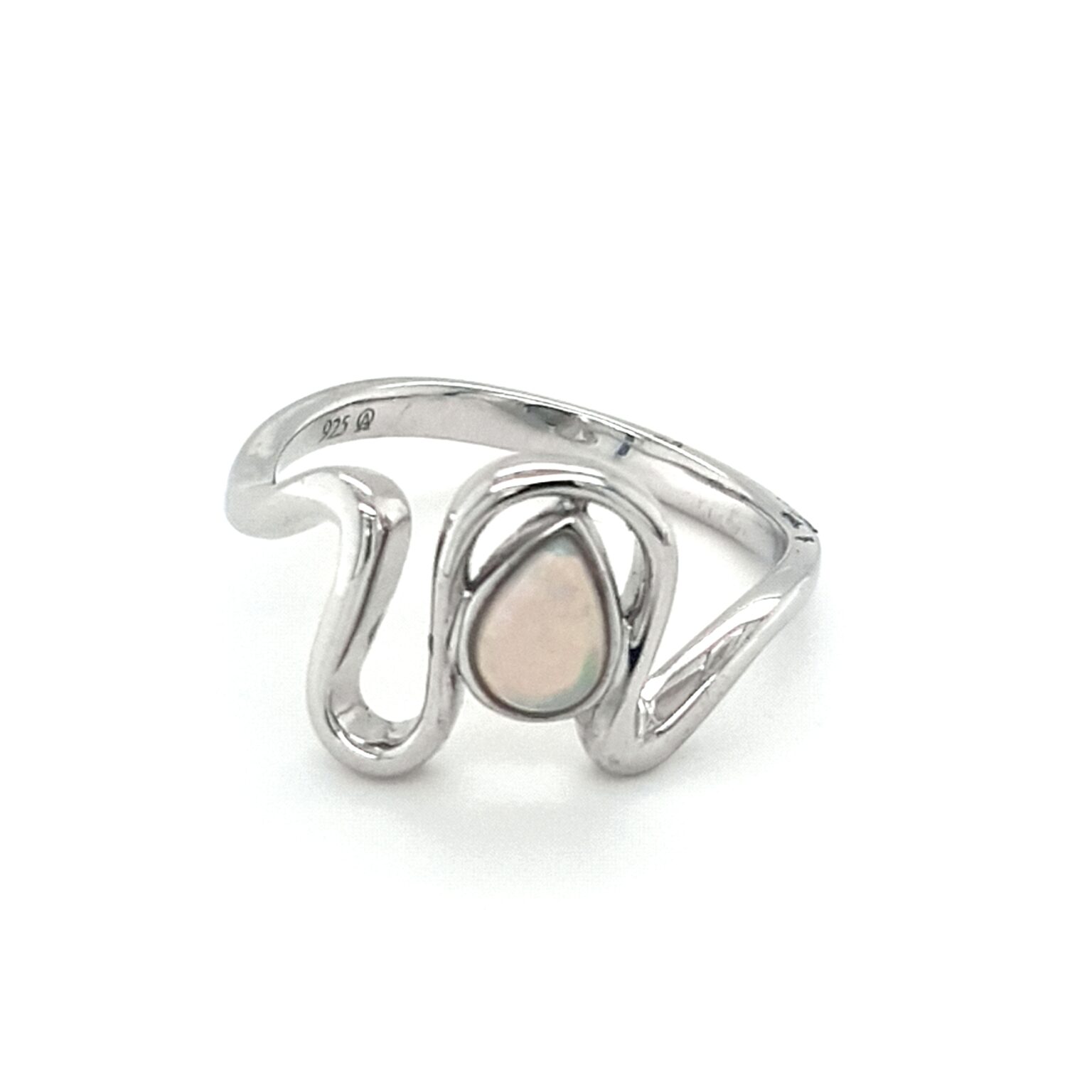 Leon Baker Sterling Silver and Solid Opal Ring_0