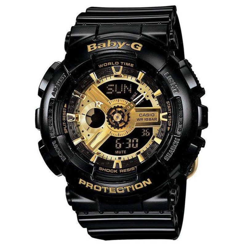 Baby-G Ladie's Black and Gold Watch_0