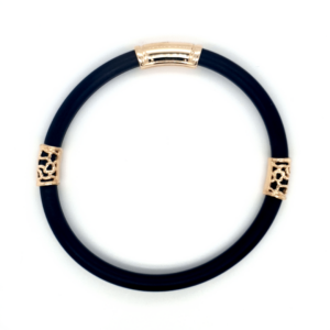 Coral Bay Collection 9K Yellow Gold and Neoprene Bracelet_0
