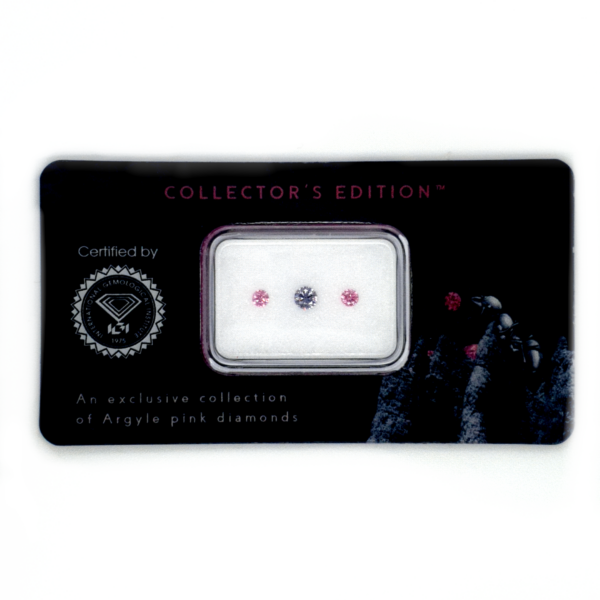Argyle Collector's Edition 0.21ct Round Brilliant Cut Pink/Blue Diamond Set_0
