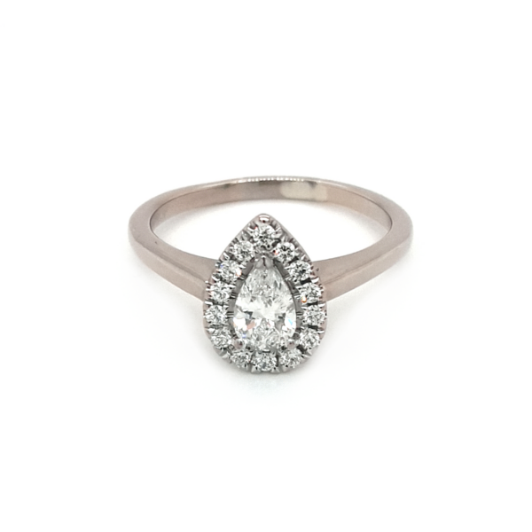 Leon Baker 18K White Gold and Diamond Engagement Ring_0
