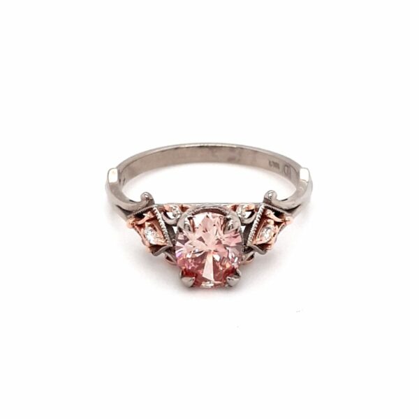 Leon Baker 18K Rose and White Gold Pink Diamond Ring_0