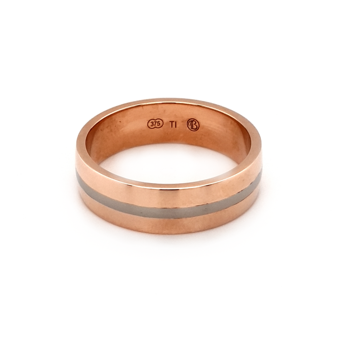 Leon Baker 9K Pink Gold and Titanium Ring_0