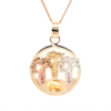 Leon Baker 18K Tri-Tone and Pink Spinel Boab Tree Pendant_0
